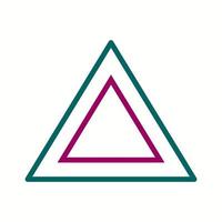 Beautiful Triangle vector line icon