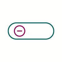 Beautiful Slide Button Line Vector Icon