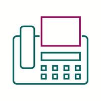 Beautiful Fax machine Vector line icon