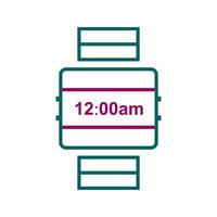 Beautiful Watch Line Vector Icon