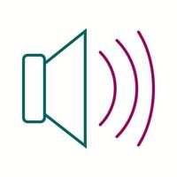 Beautiful Loud Speaker Line Vector Icon