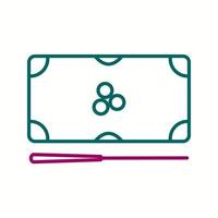 Beautiful Billiards Line Vector Icon