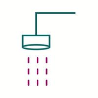 Beautiful Shower Line Vector Icon