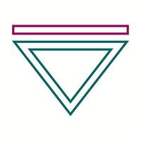 Beautiful Arrow Down Line Vector Icon