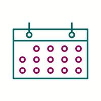 Beautiful Calendar Line Vector Icon