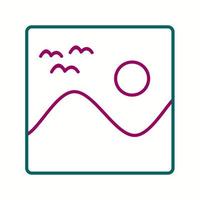 Beautiful Gallery Line Vector Icon