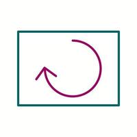 Beautiful Reload Line Vector Icon