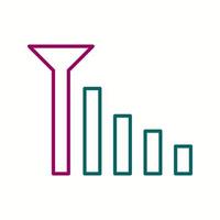 Beautifu Mobile Signals Line Vector Icon