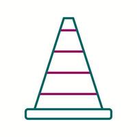 Beautiful Traffic Cone Line Vector Icon