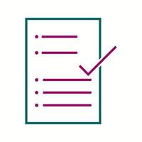 Beautiful Check Report Line Vector Icon