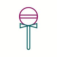 Beautiful Lollipop Line Vector Icon