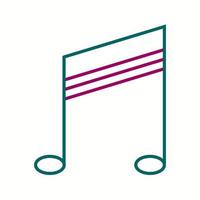 Beautiful Music Line Vector Icon