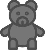 Teddy Vector Icon Design