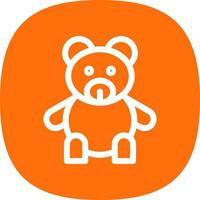 Teddy Vector Icon Design