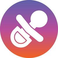 Pacifier Vector Icon Design