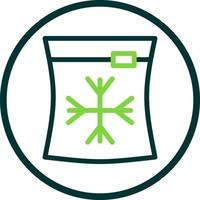 Ice Bag Vector Icon Design