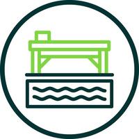 Massage Pool Vector Icon Design