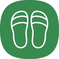 Slippers Vector Icon Design