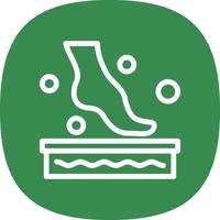 diseño de icono de vector de spa de pie