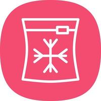 Ice Bag Vector Icon Design