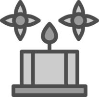 Spa Candle Vector Icon Design