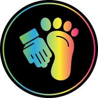 Foot Massage Vector Icon Design