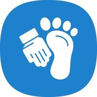 Foot Massage Vector Icon Design