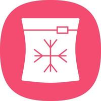 Ice Bag Vector Icon Design