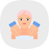 Face Massage Vector Icon Design