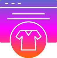 Search Clothes Vector Icon Design