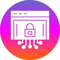 Internet Security Vector Icon Design