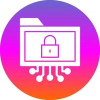 Data Encryption Vector Icon Design