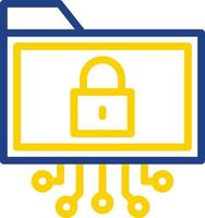 Data Encryption Vector Icon Design