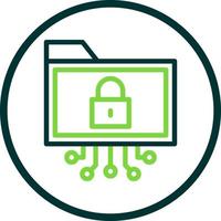 Data Encryption Vector Icon Design