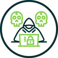 diseño de icono de vector de hacker