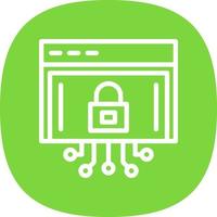 Internet Security Vector Icon Design