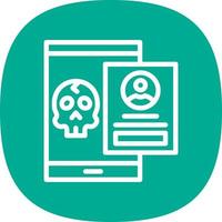 Account Hacked Vector Icon Design