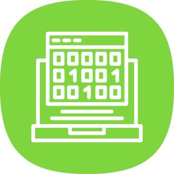 diseño de icono de vector de código binario