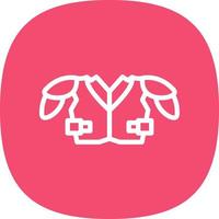 Shoulder Pads Vector Icon Design