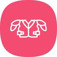 Shoulder Pads Vector Icon Design