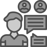 Discussion Vector Icon Design