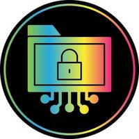 Data Encryption Vector Icon Design