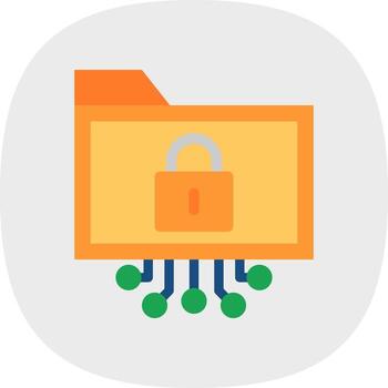 Data Encryption Vector Icon Design