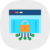 Internet Security Vector Icon Design
