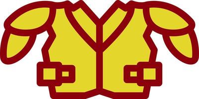 Shoulder Pads Vector Icon Design