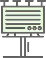 Billboard Vector Icon Design