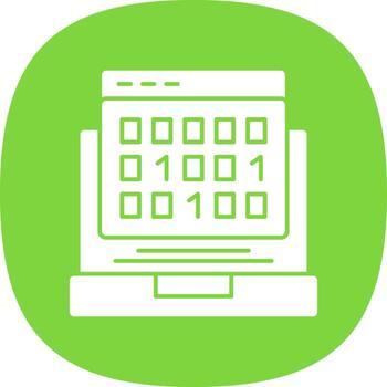 diseño de icono de vector de código binario