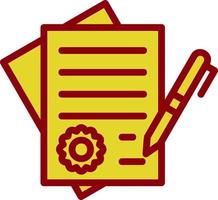 Contract Vector Icon Design