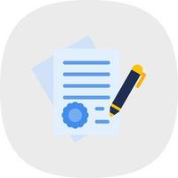 Contract Vector Icon Design