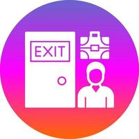 Exit Interview Vector Icon Design